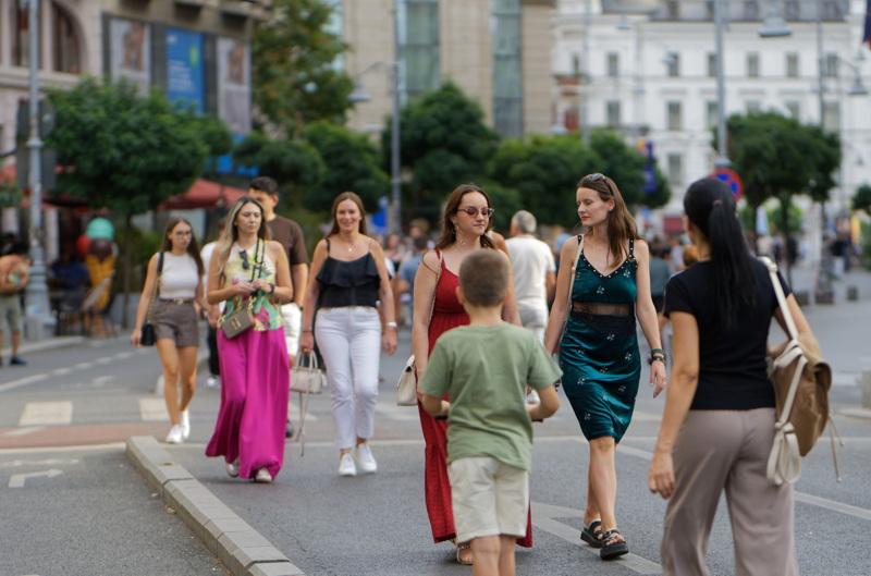 People walking